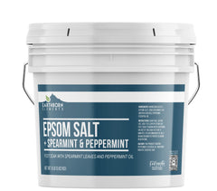 Earthborn Elements front label on one-gallon bucket showing product and easy storage benefit