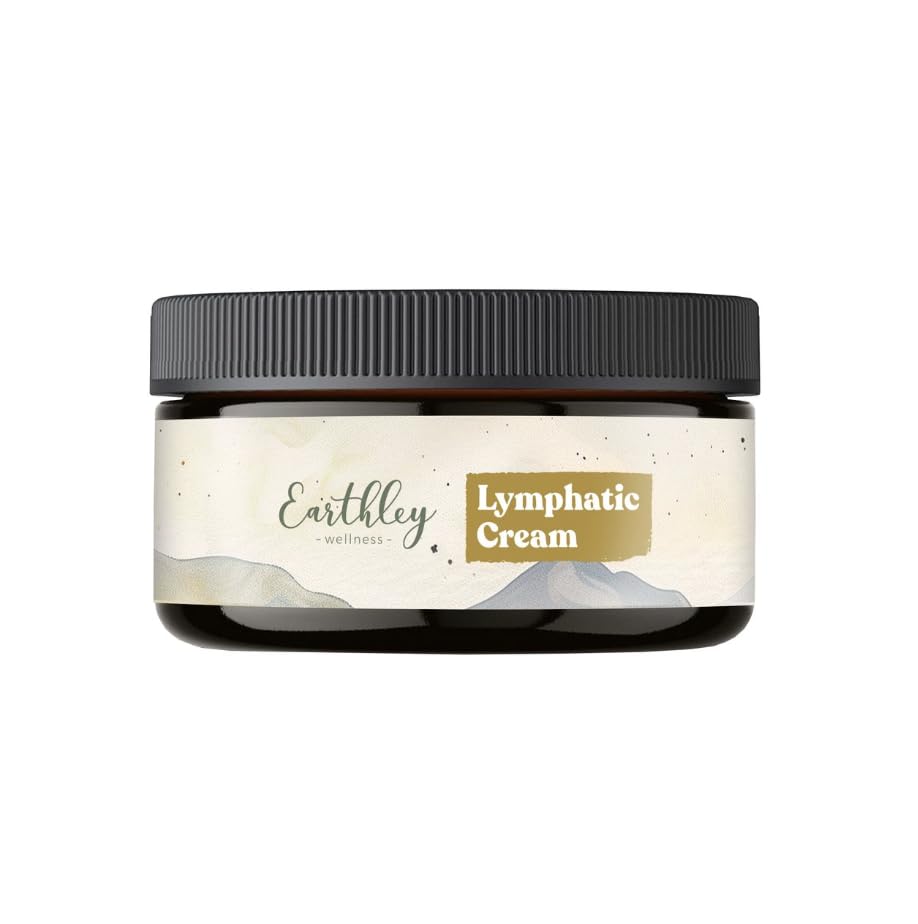Earthley Wellness jar front view showing product for gentle lymph support