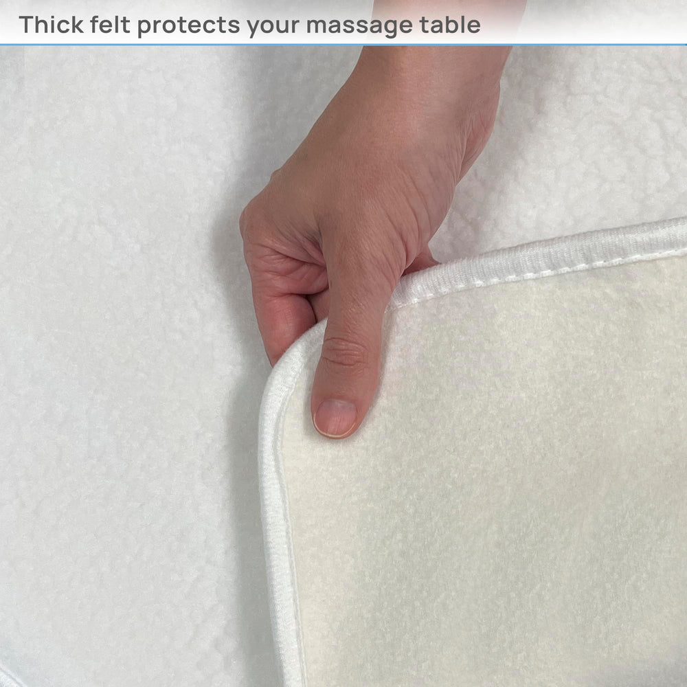 EarthLite pad in spa treatment room creating inviting warm environment for clients