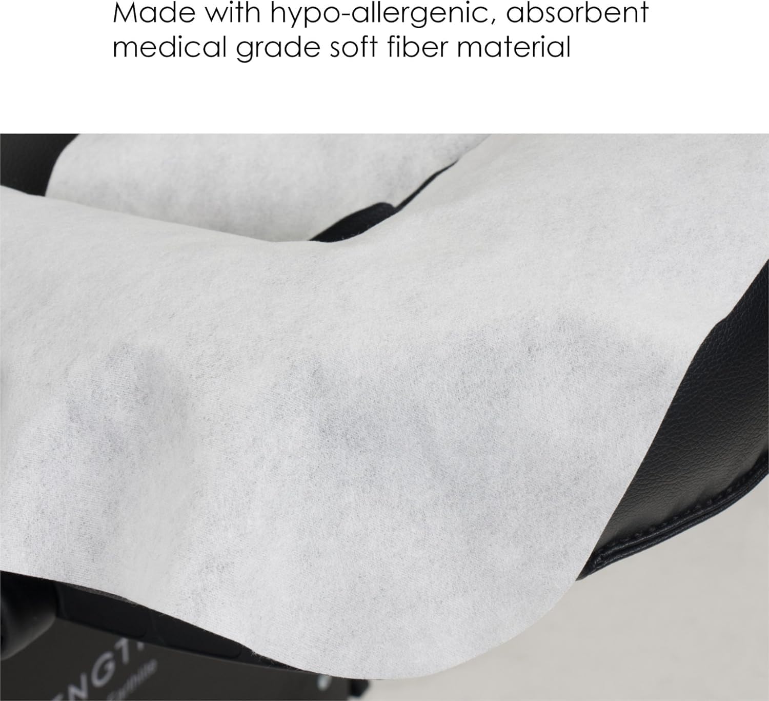 EarthLite therapist loading cover onto cradle for fast turnover and hygienic client care