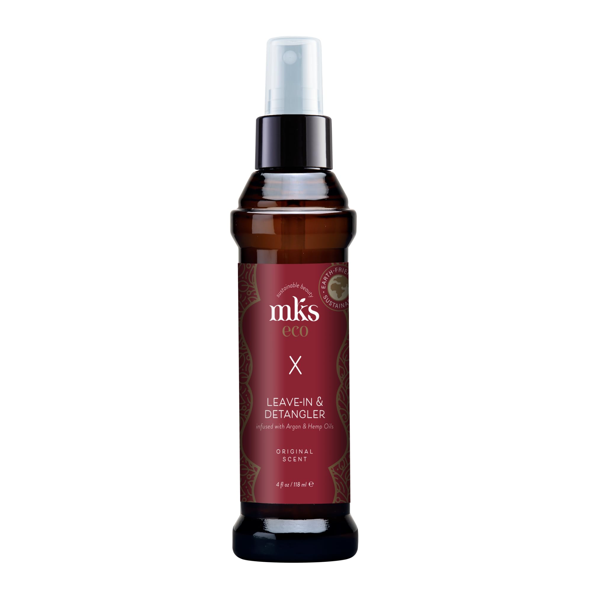 Earthly Body MKS eco X front bottle shot showing packaging and moisturizing benefits