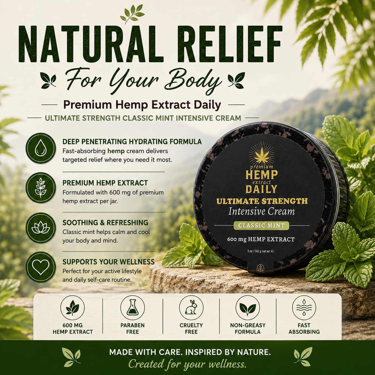 Earthly Body open jar whipped texture highlighting easy spreadability and light feel