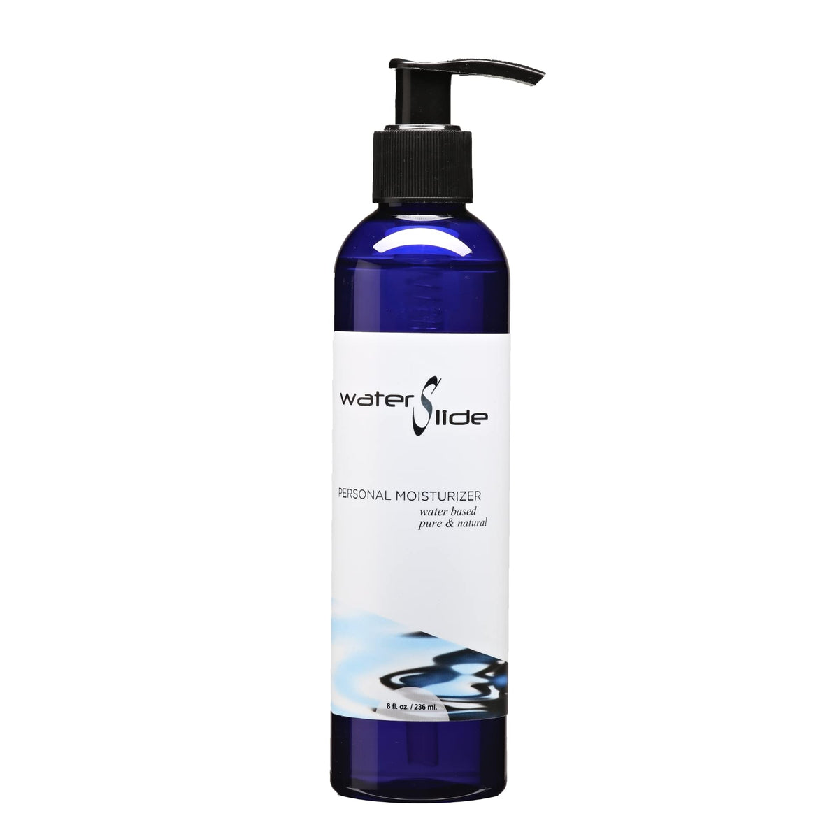 Earthly Body WaterSlide front bottle showing clean packaging and size benefit