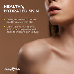 Earthly Body WaterSlide texture close-up highlighting non-sticky, silky feel benefit