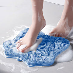Easkite front view of foot scrubber showing bristle layout and size benefit