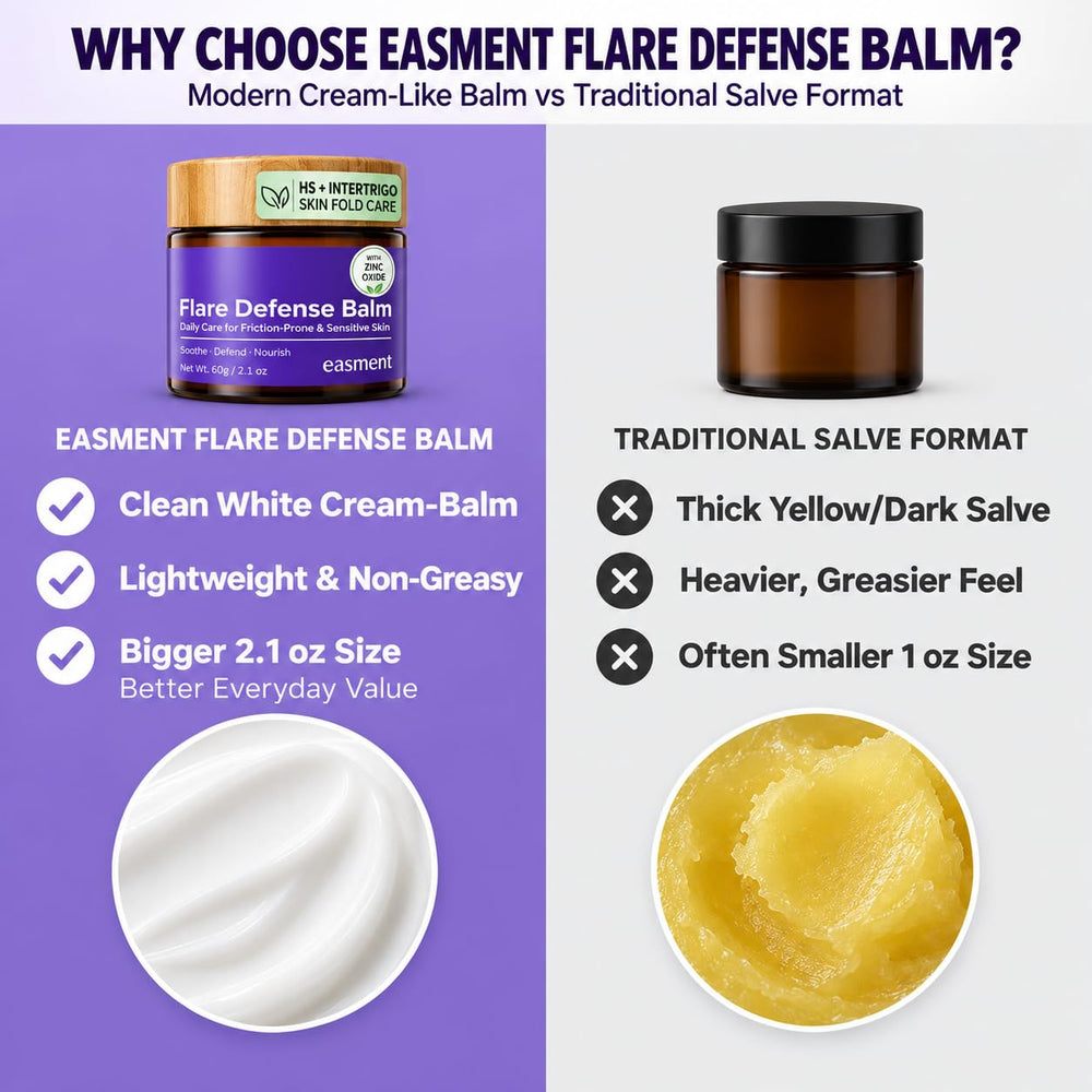 Easment used on inner thigh in active setting showing comfort benefit