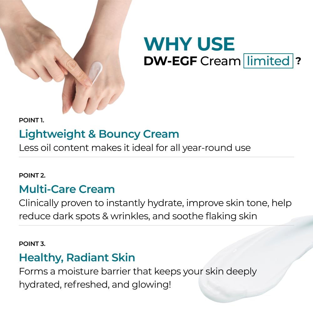 EASYDEW cream being applied to face demonstrating easy massage and fast penetration