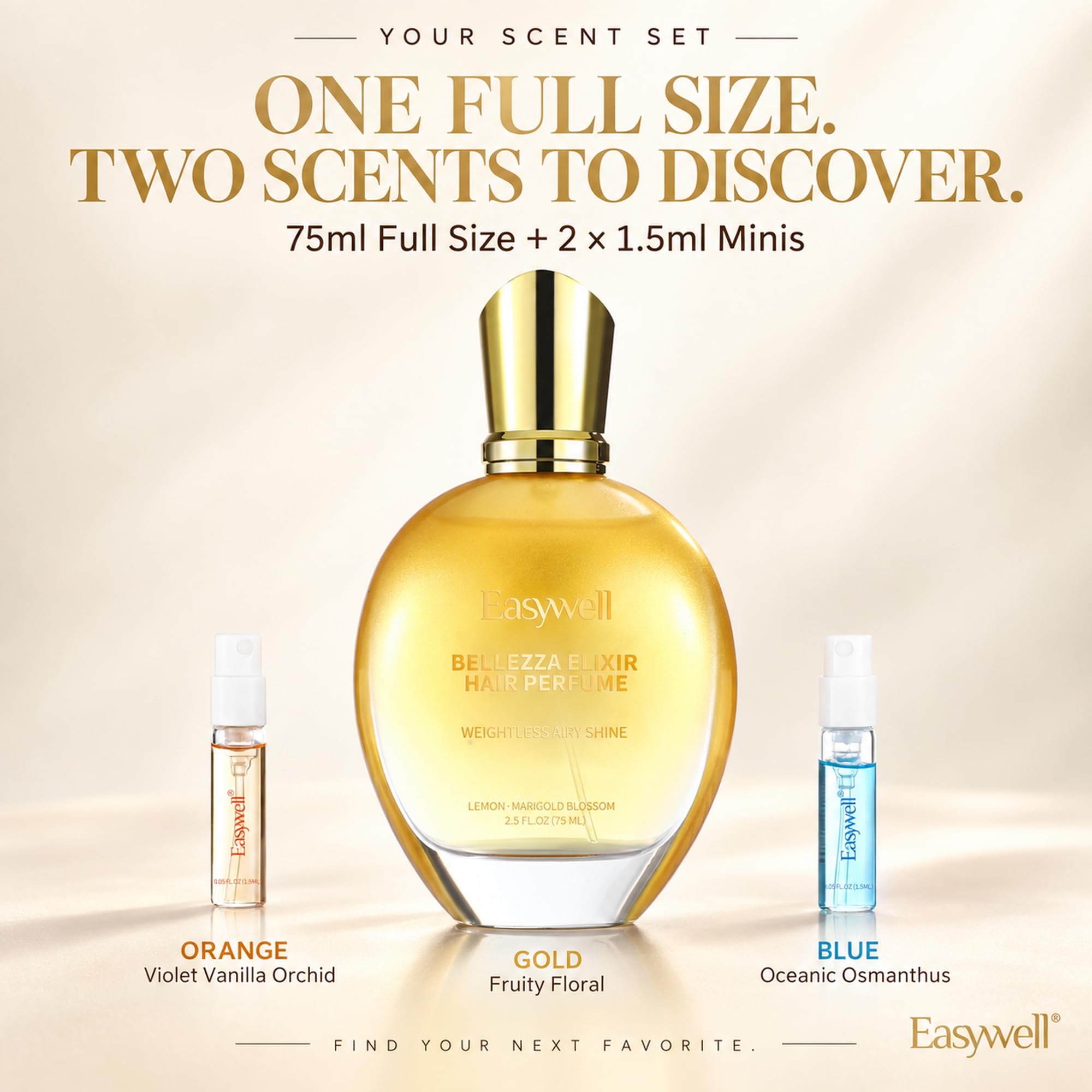 EASYWELL bottle on bathroom shelf illustrating everyday grooming use