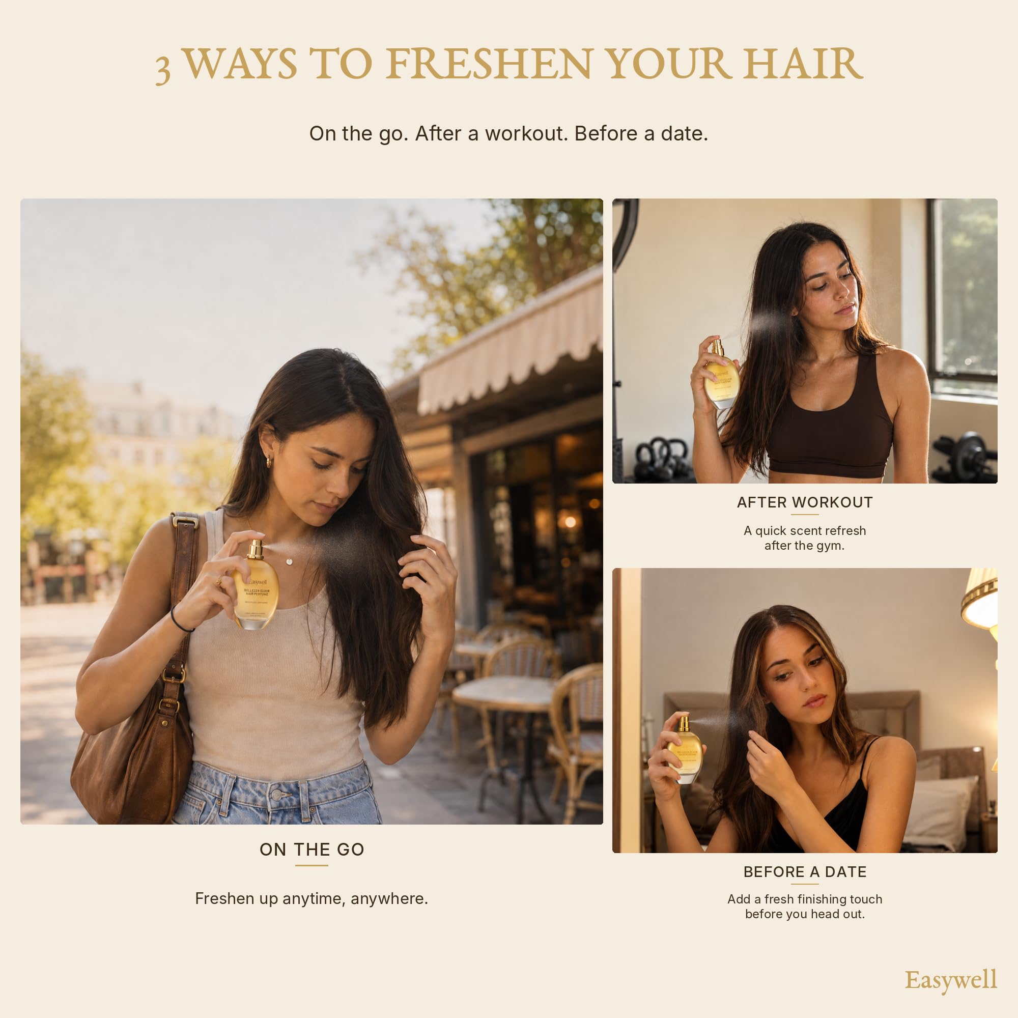 EASYWELL mist spraying to show lightweight texture and even coverage