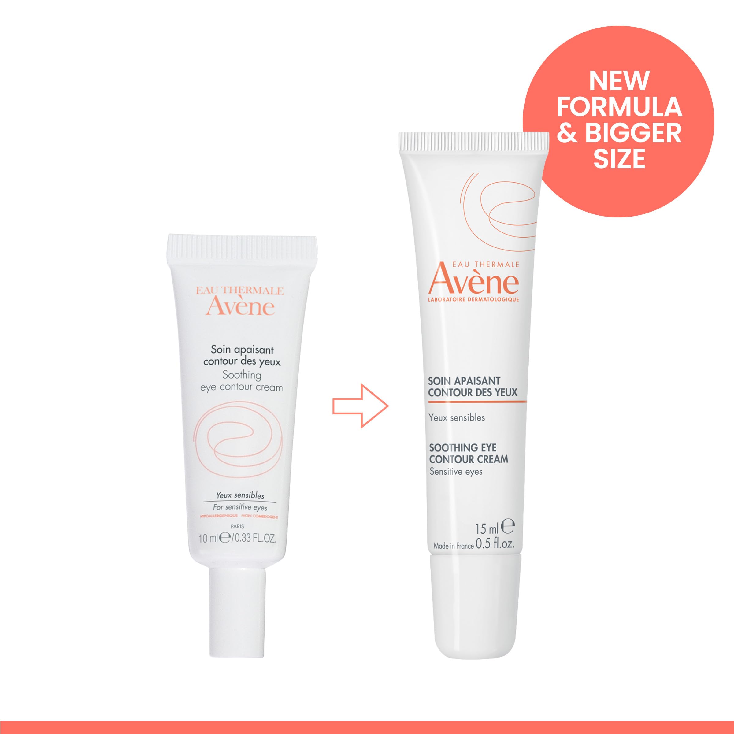 Eau Thermale Avène in hand for scale illustrating compact size and travel-friendly benefit