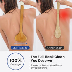 eaxun boar bristles close-up demonstrating firm exfoliation for clearer skin