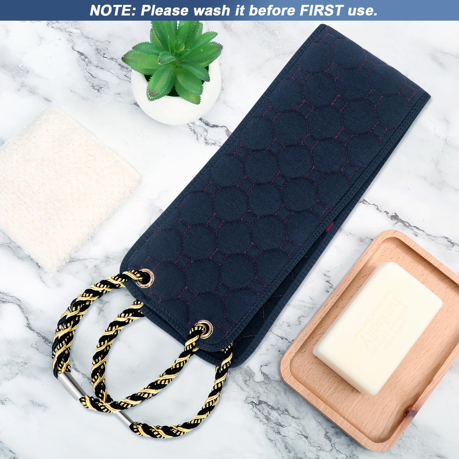 eaxun scrubber hung in bathroom to air dry quickly and prevent odors