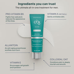 eb5 applied aftershave on face calming razor burn and hydrating