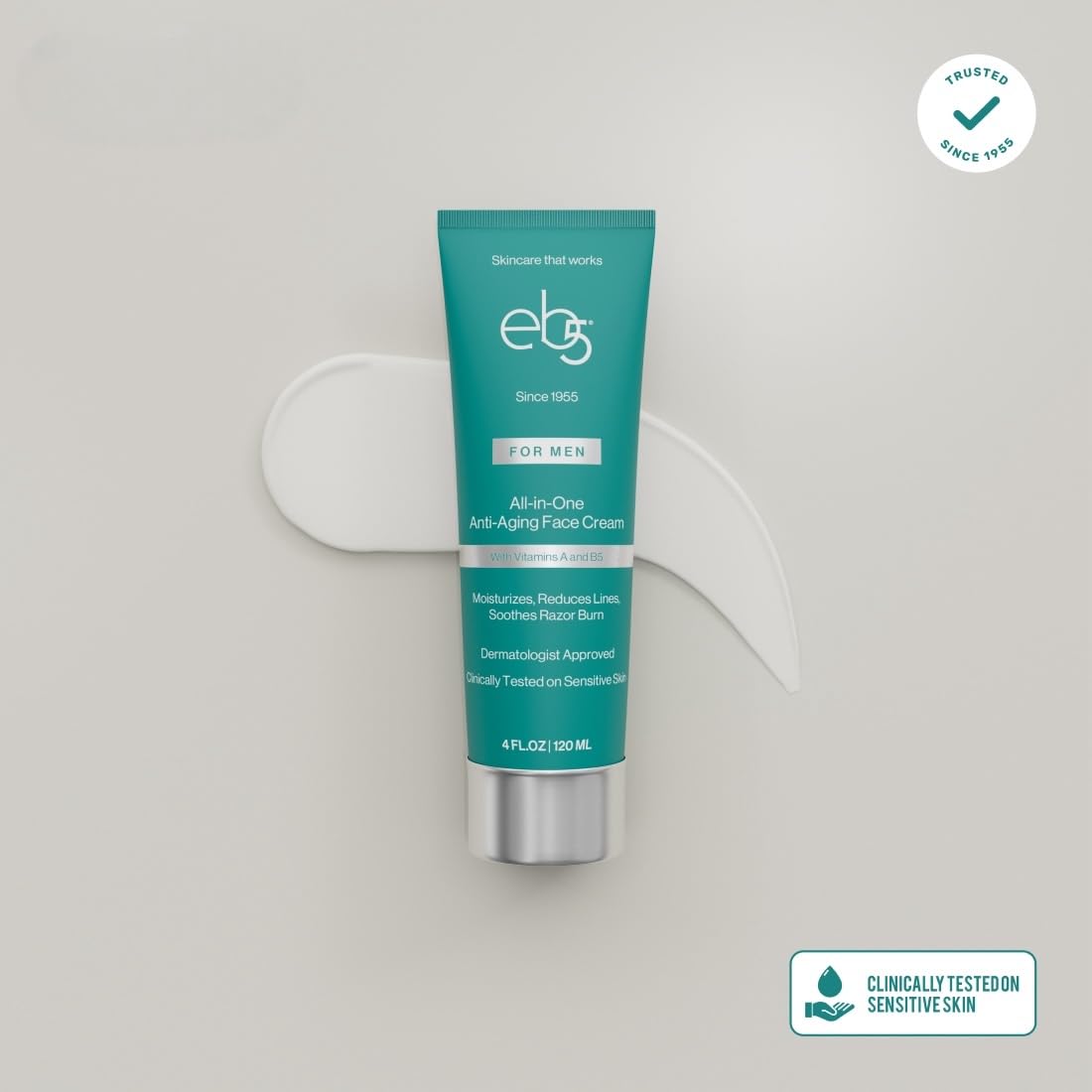 eb5 open tube dispensing cream illustrating easy application