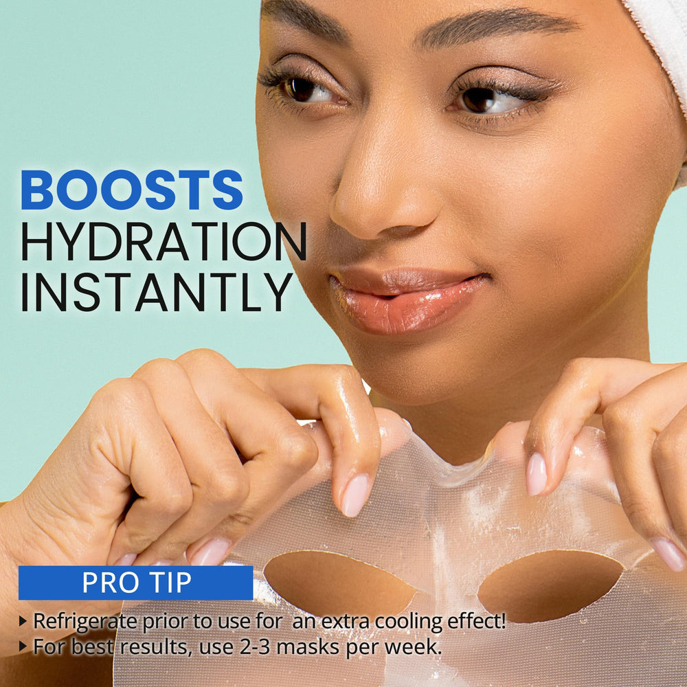 Ebanel ingredient display with hyaluronic acid and collagen for deep hydration