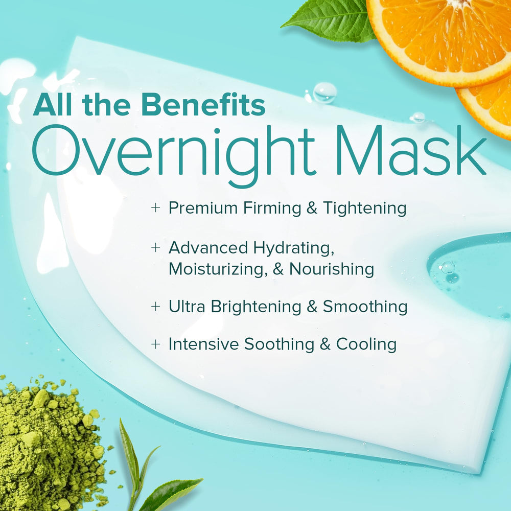 Ebanel mask on pillow demonstrating overnight hydration convenience