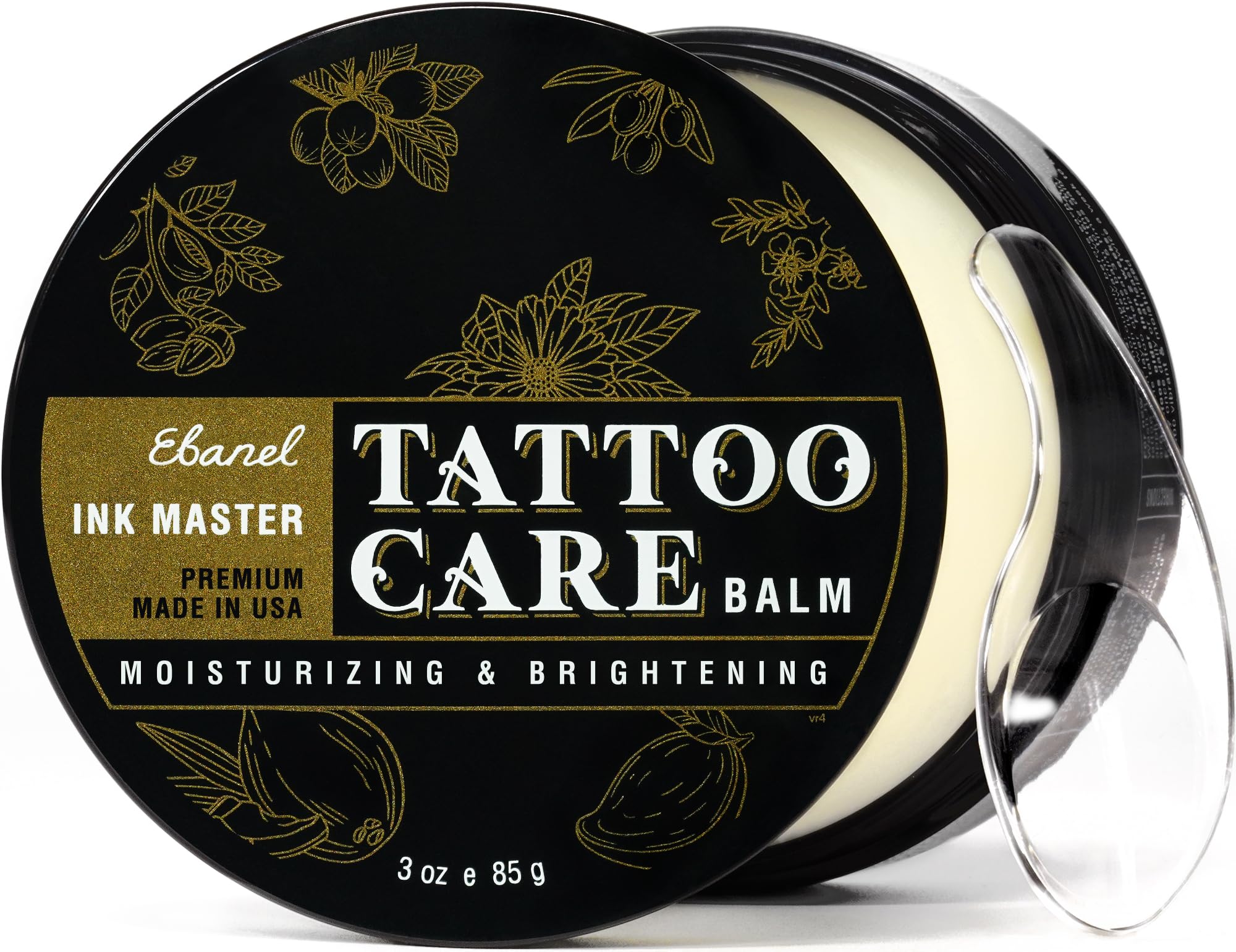 Ebanel balm front jar showing clean packaging and easy use benefit