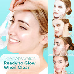 Ebanel transparent hydrogel sheet detail locking moisture overnight
