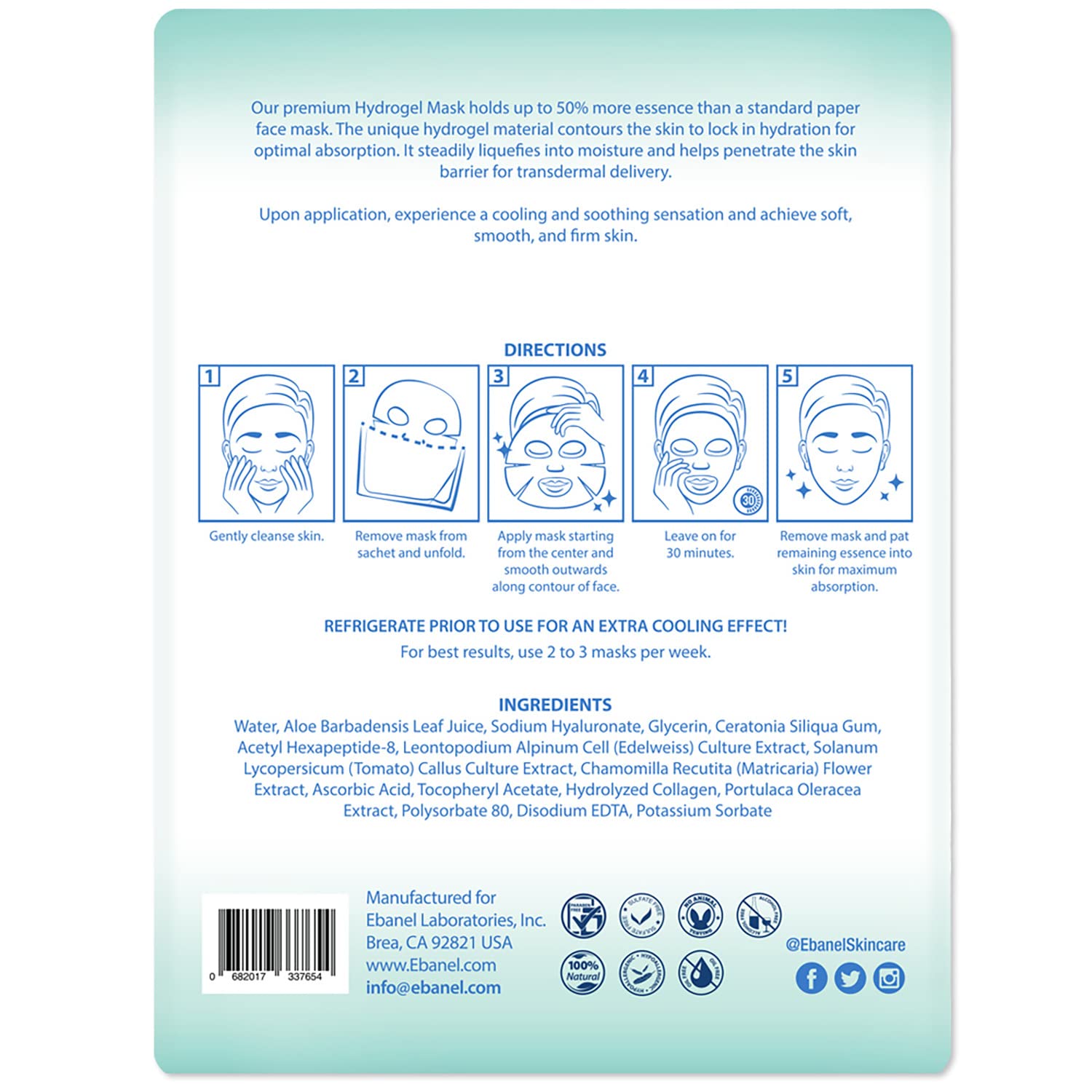 Ebanel travel scene with masks packed for convenient skincare on the go