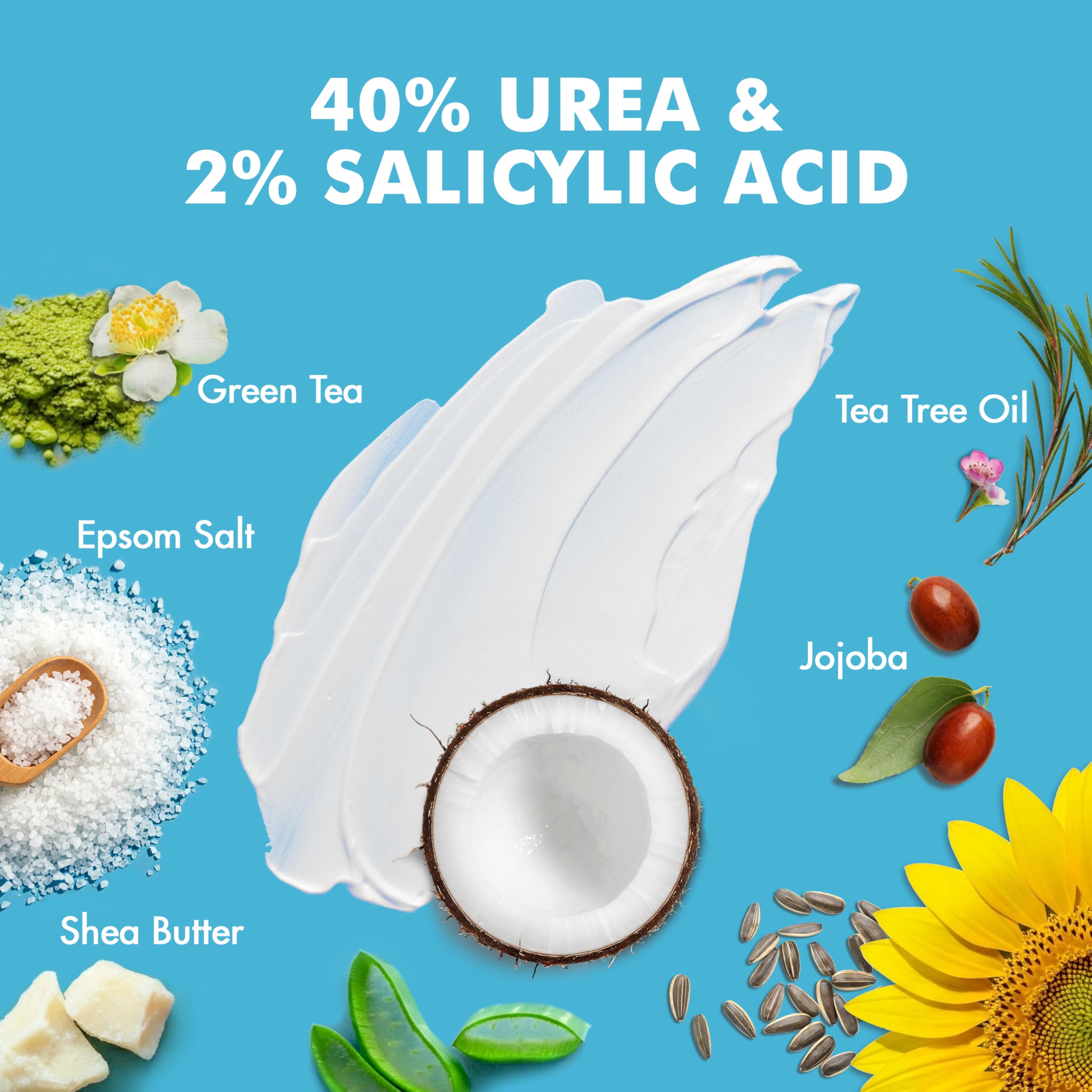 Ebanel cream texture in hand, demonstrates rich absorbent formula benefit