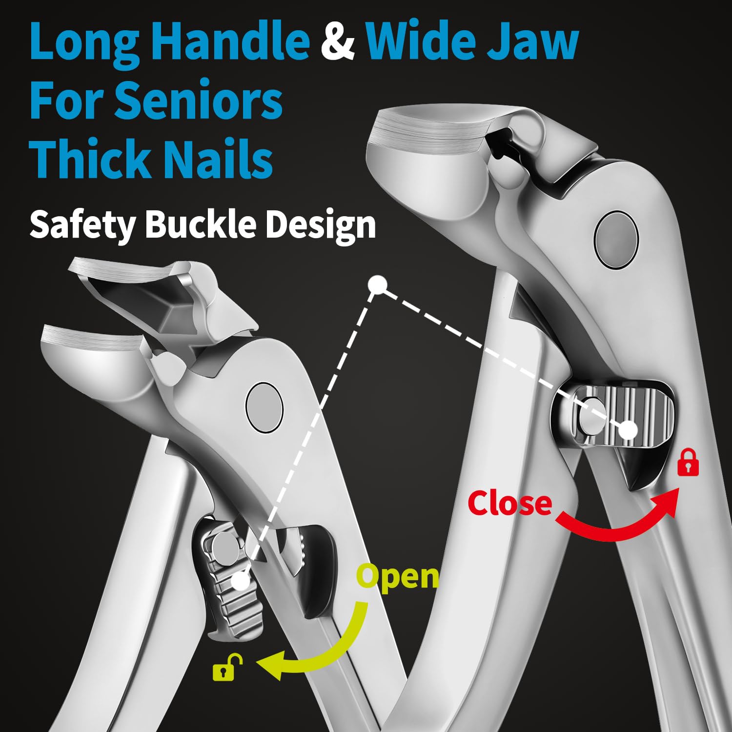 EBEWANLI angled anti-splash blade detail preventing nail scatter