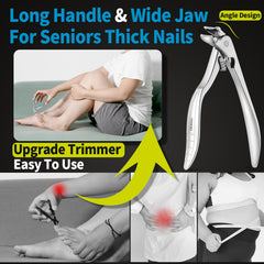 EBEWANLI wide jaw open showing capacity for thick toenails