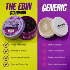 EBIN NEW YORK being applied with a small brush to lay baby hairs for strong, precise hold