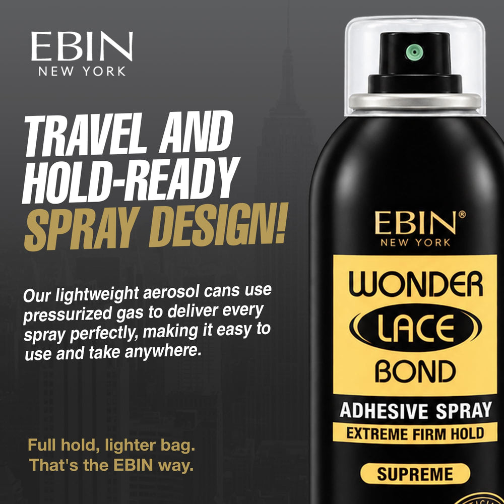 EBIN NEW YORK ingredient label detail highlighting latex-free and vegan benefit