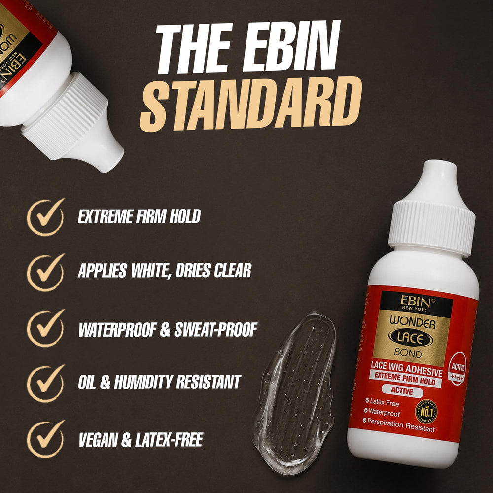 EBIN NEW YORK texture drying on lace demonstrating quick-dry invisible finish