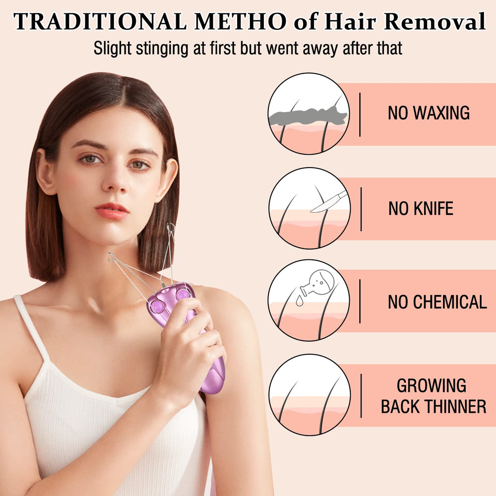 EC VISION device removing upper lip hair for quick salon-free touch-ups