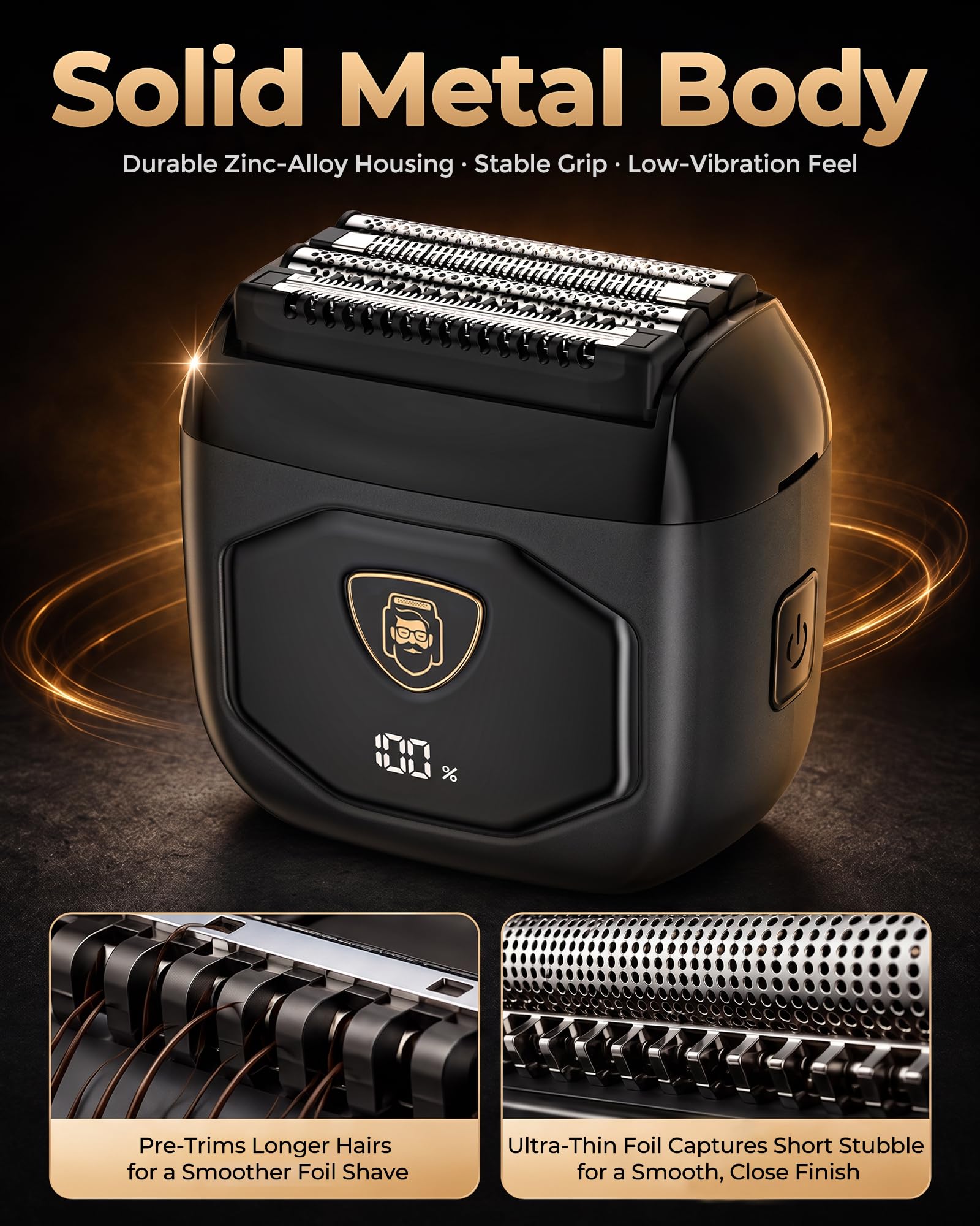 EchoByte metal body close-up highlighting durable build and vibration reduction