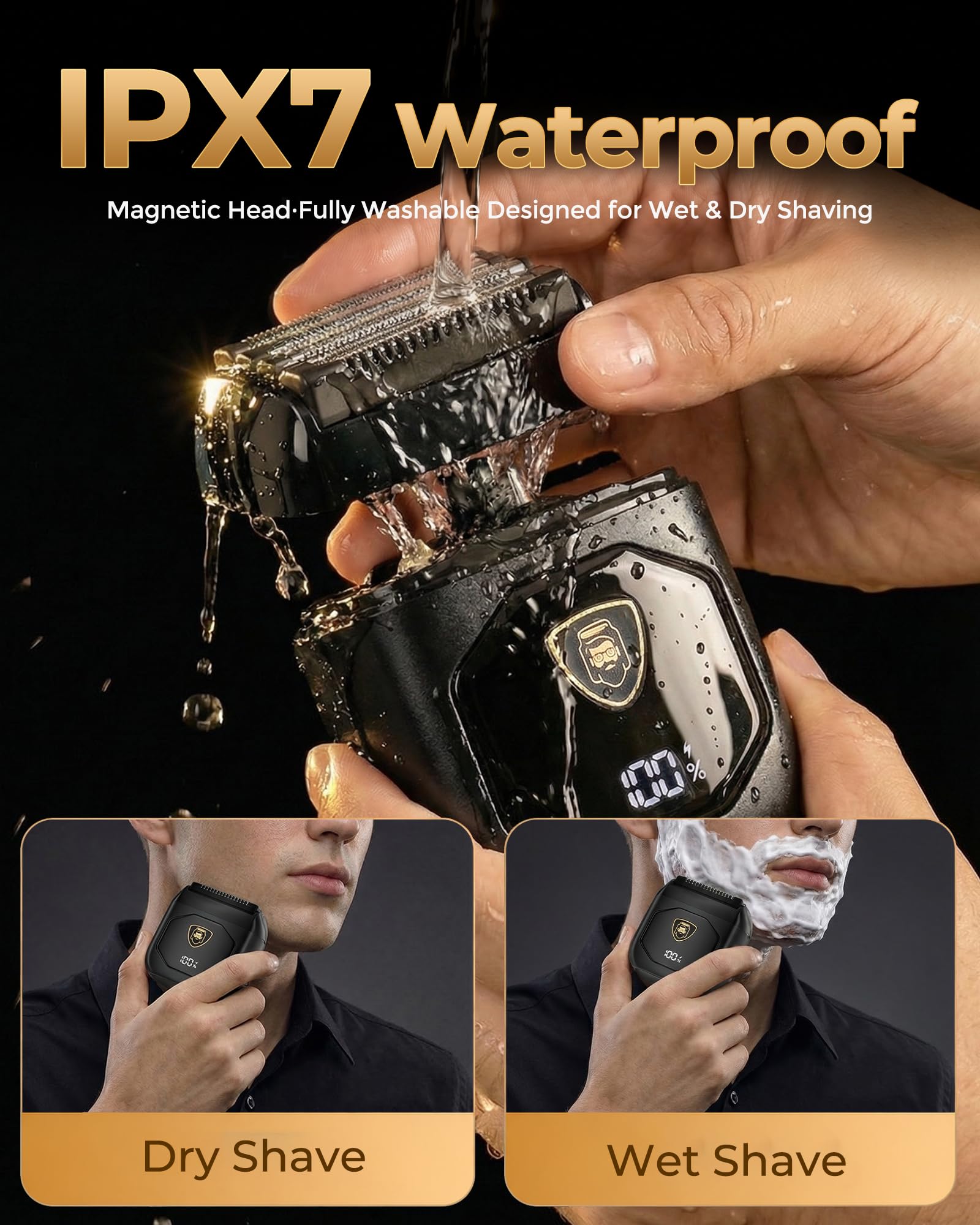 EchoByte rinsing under faucet to show waterproof cleaning ease