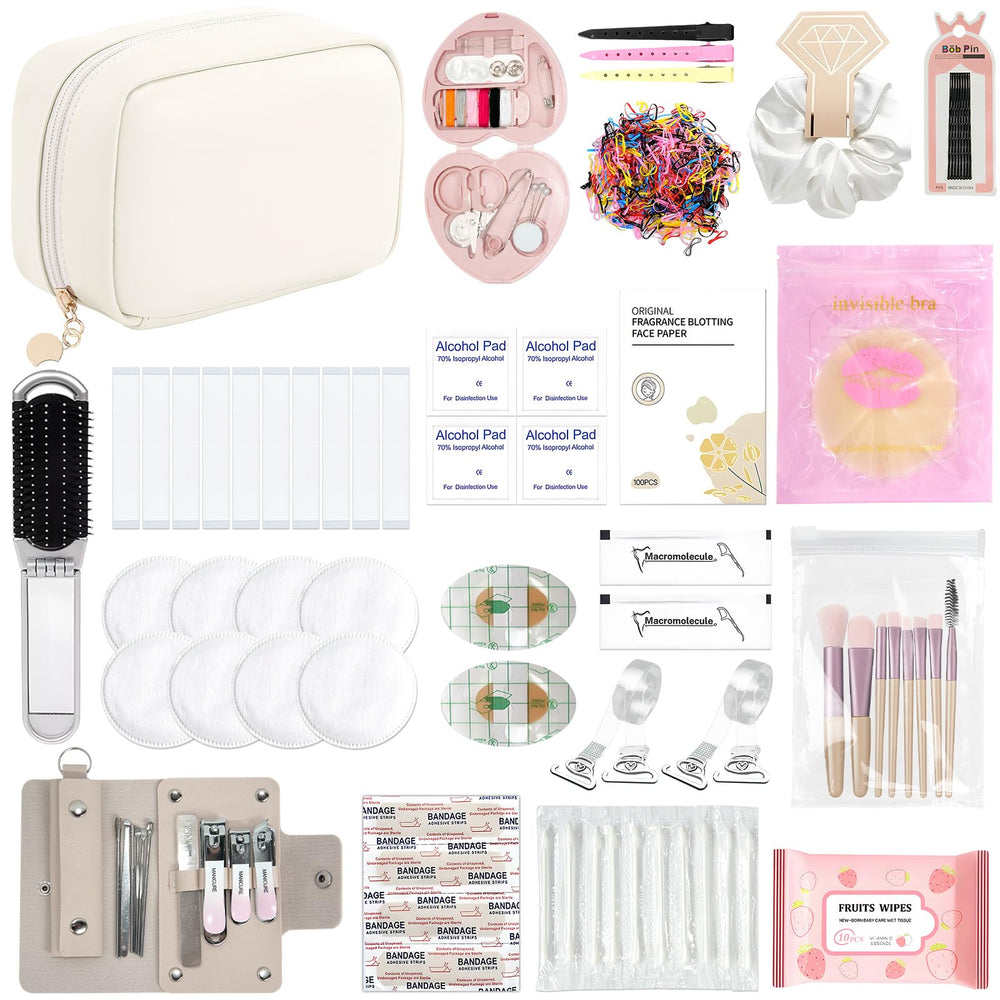 Eclatbox front view of compact makeup bag showing elegant storage benefit
