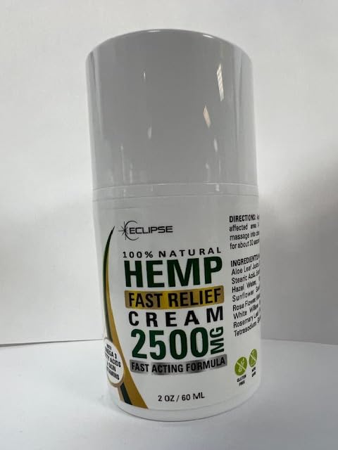 Eclipse Hemp applying cream to hands demonstrating easy spreadability and non-greasy finish