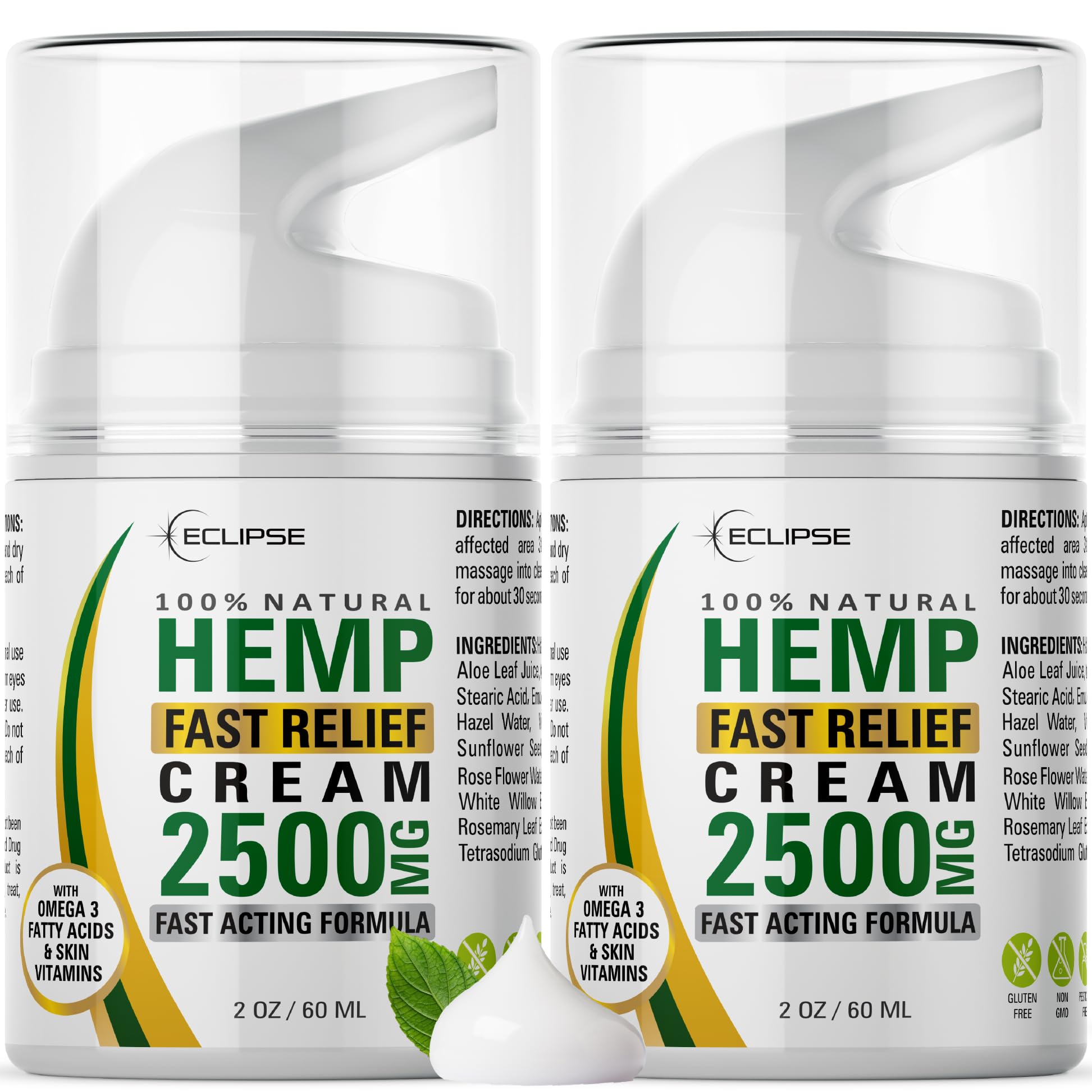 Eclipse Hemp front packaging showing two 4 oz jars and product branding for convenience