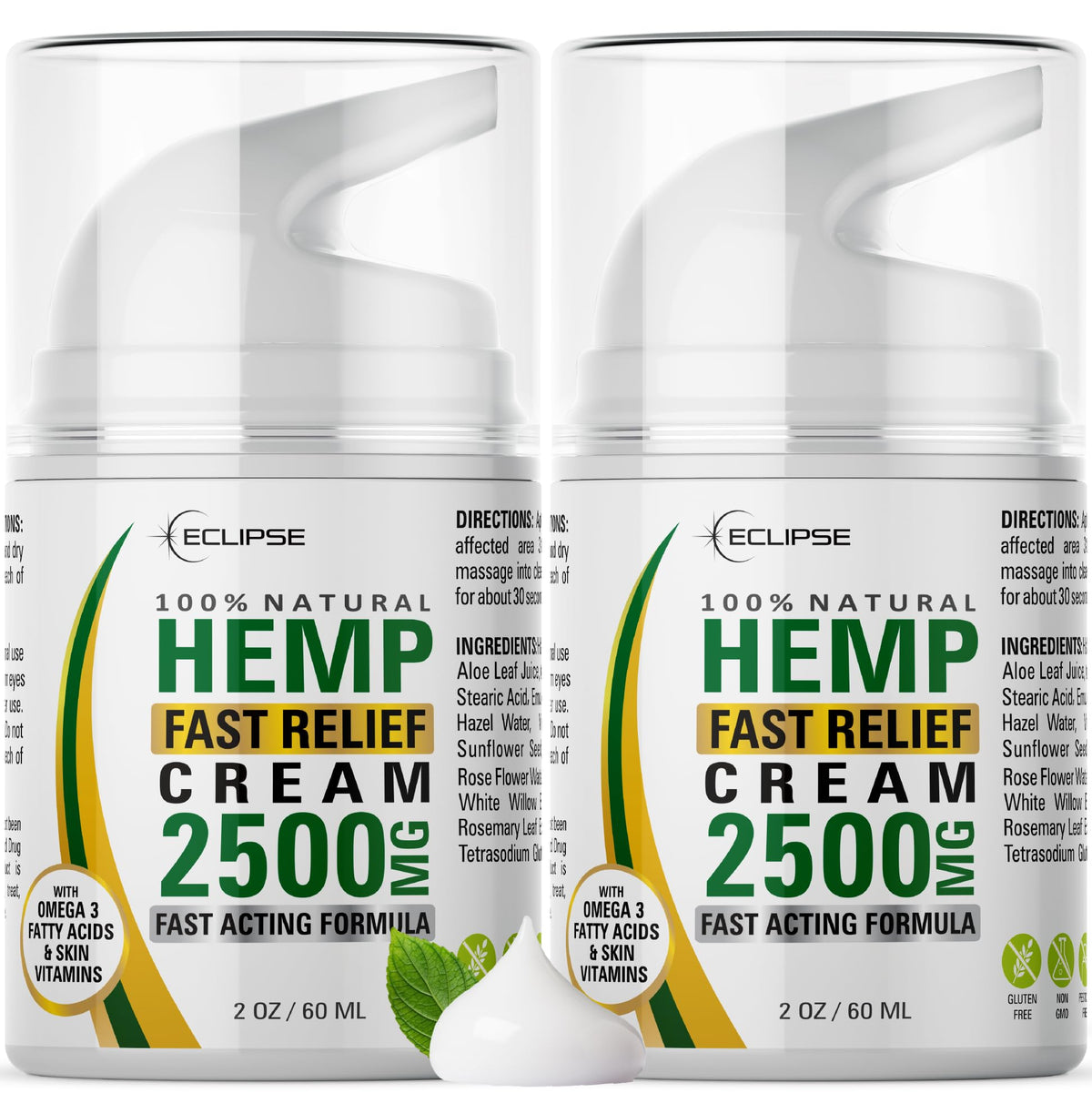 Eclipse Hemp front packaging showing two 4 oz jars and product branding for convenience