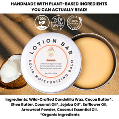 ECO ROOTS coconut bar texture close-up revealing smooth meltability