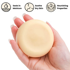 ECO ROOTS bar in hand demonstrating easy application and quick absorption