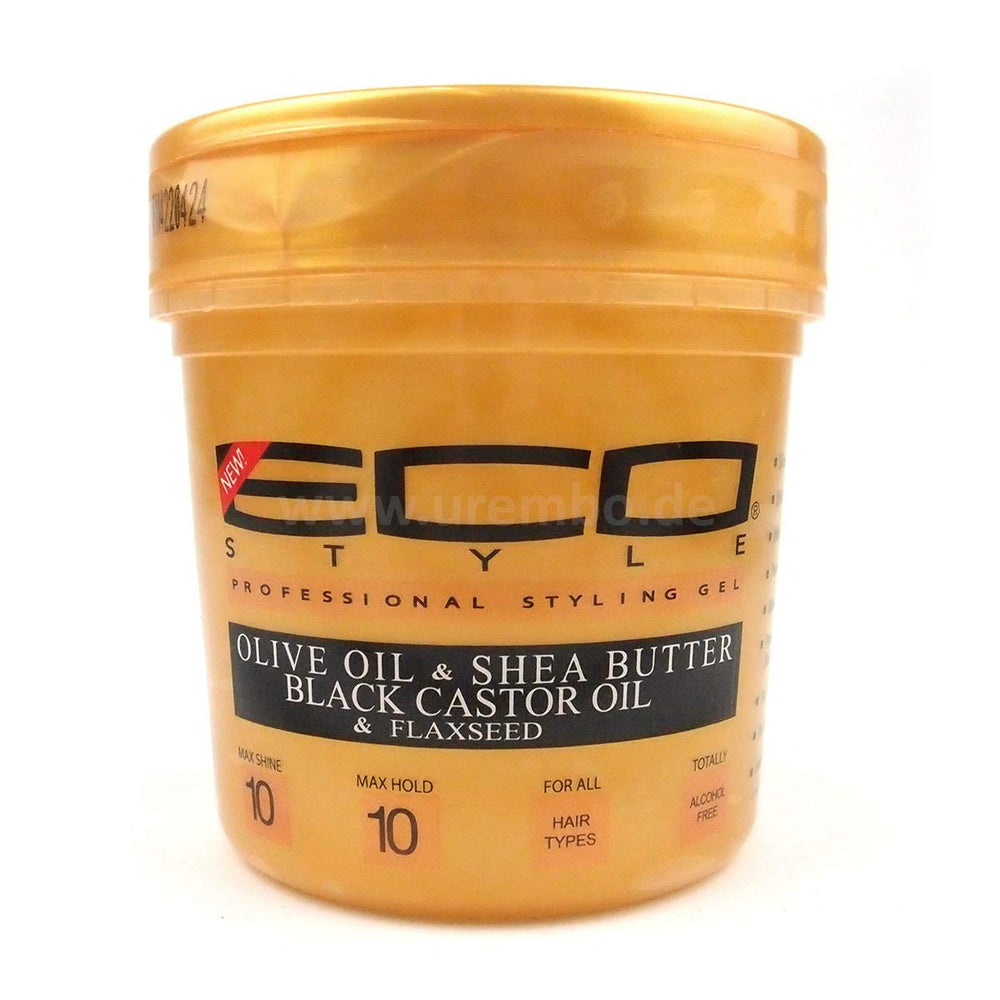 Eco Style gold front label showing product and two-pack value for consistent styling