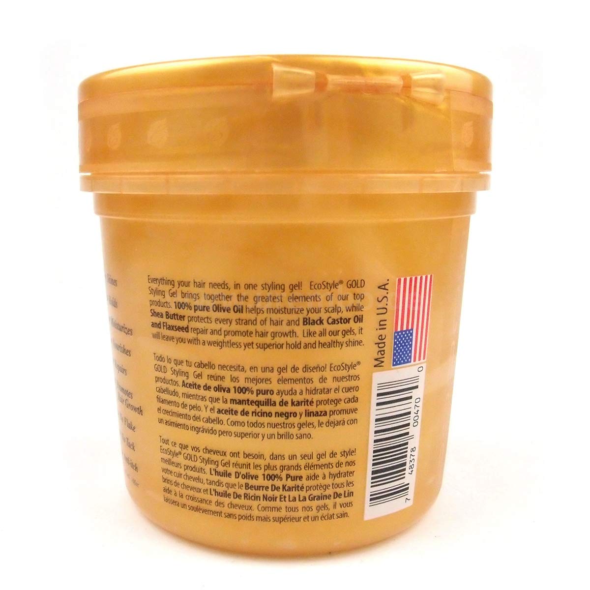 Eco Style gold in-hand styling scene showing quick curl definition and frizz control