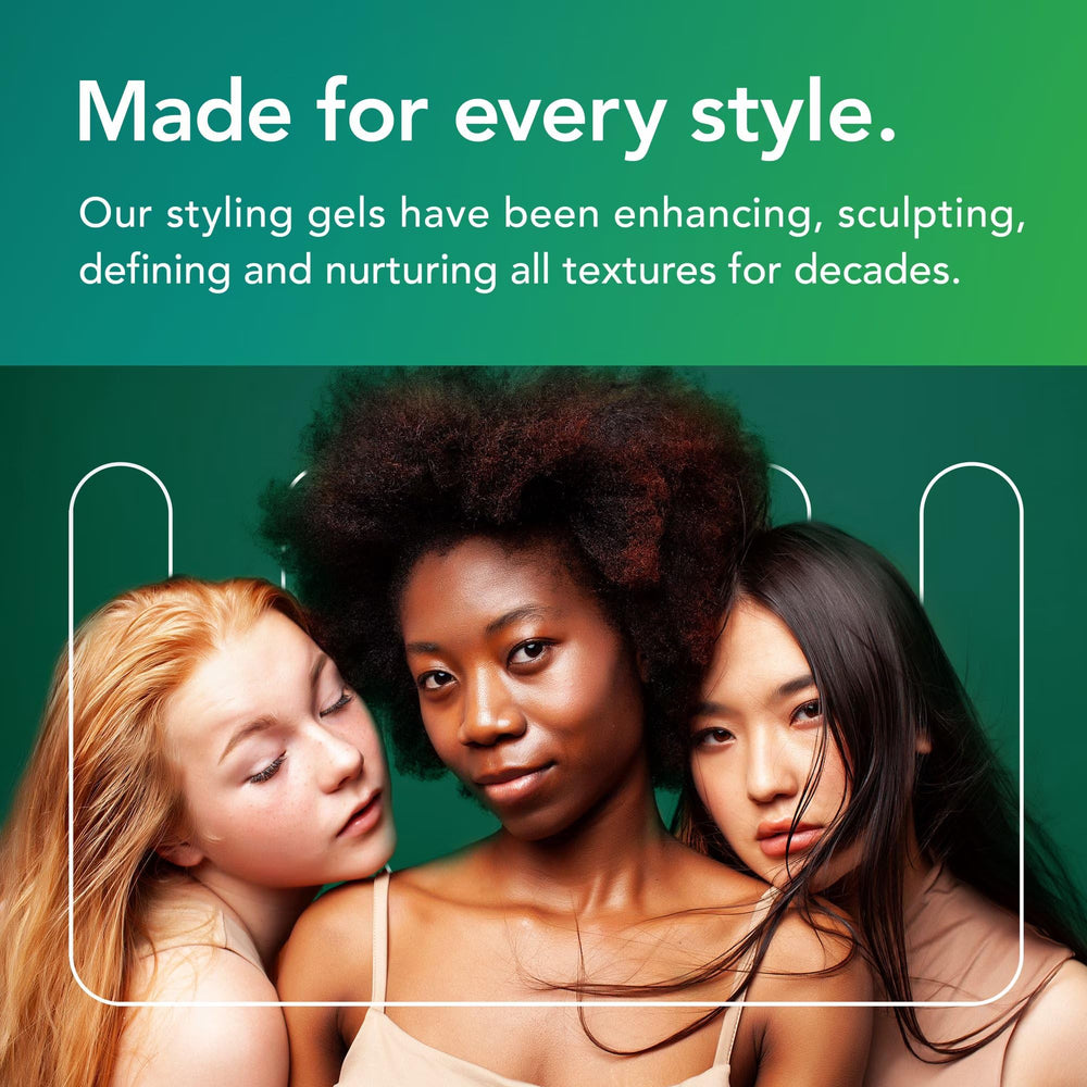 Eco Styler applying gel to hair, demonstrates easy styling control