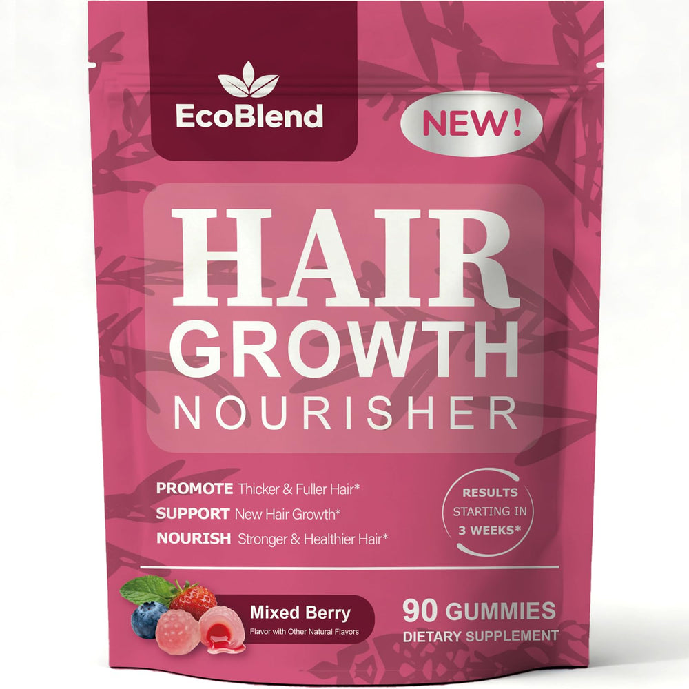 EcoBlend bottle front view showing label and quantity for easy identification