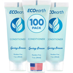 EcoEarth front packaging showing 100-count tubes and Spring Breeze scent benefit