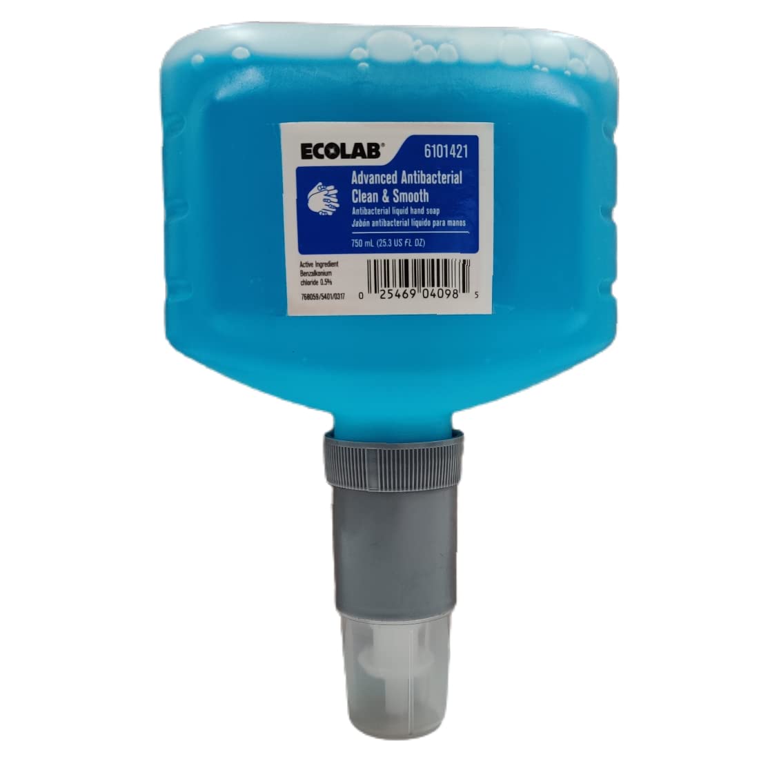 Ecolab front packaging showing 750 ml bottle and product label for easy identification