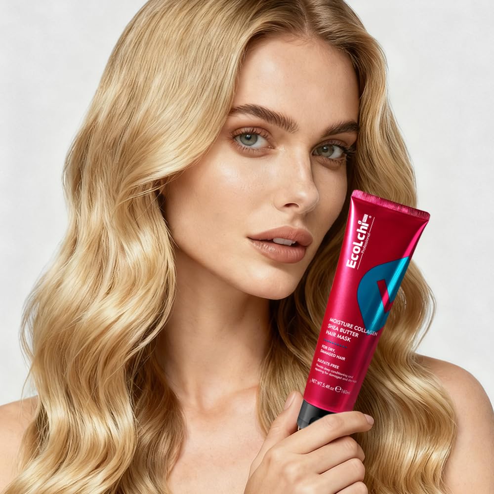 ECOLCHIPRO after-treatment hair result showing smoother shiny strands and improved manageability