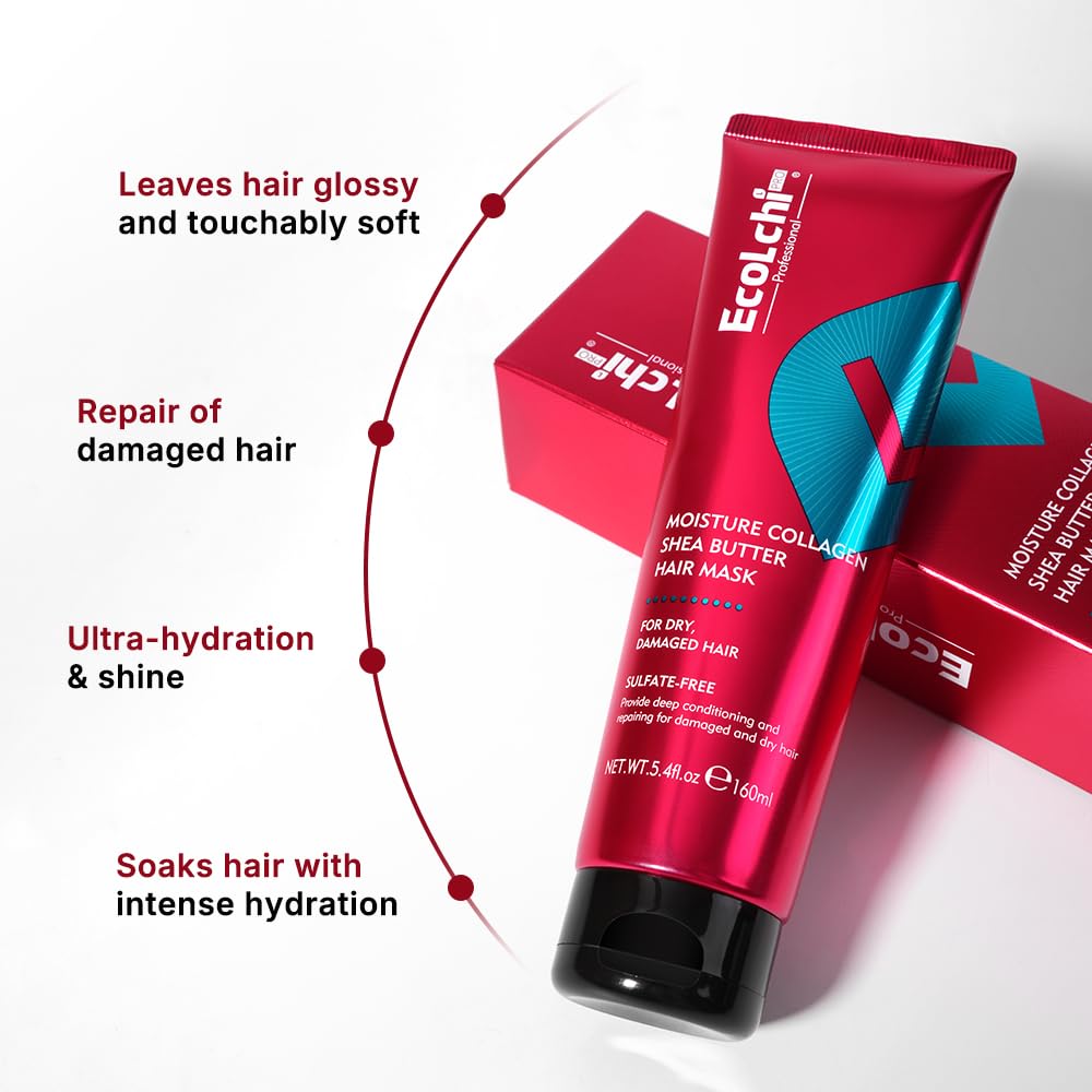 ECOLCHIPRO being applied to damp hair demonstrating easy distribution and detangling benefit