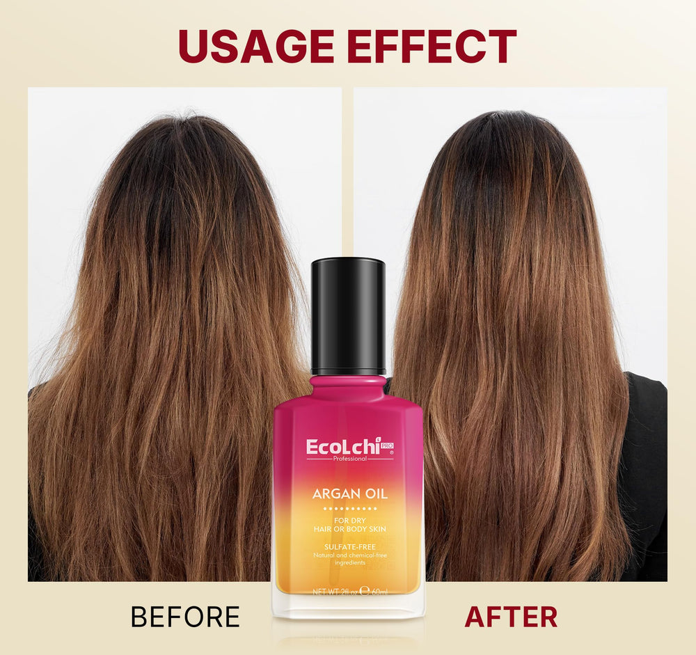 ECOLCHIPRO label closeup focusing on cold‑pressed and paraben‑free benefits