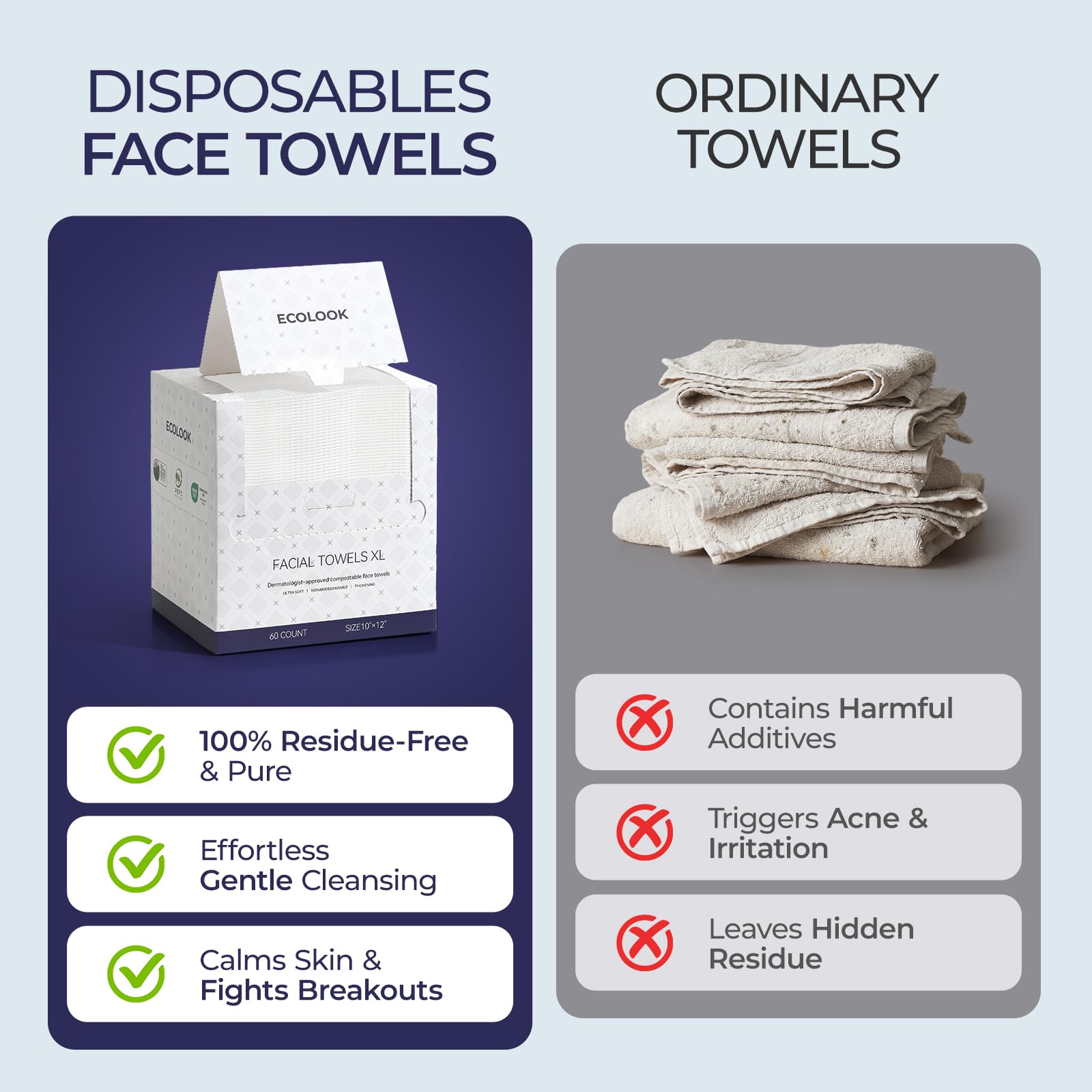 ecolook label showing 100% plant fiber and 90 GSM durability