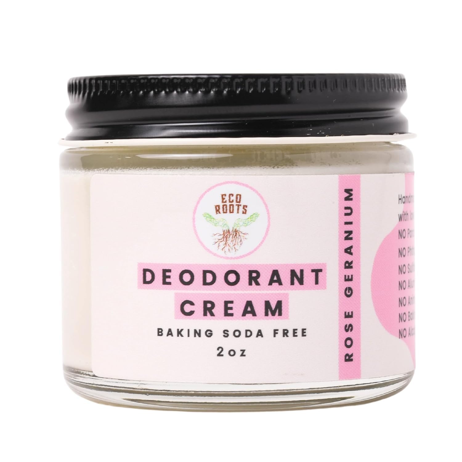 EcoRoots front jar view showing clean packaging and aluminum-free benefit