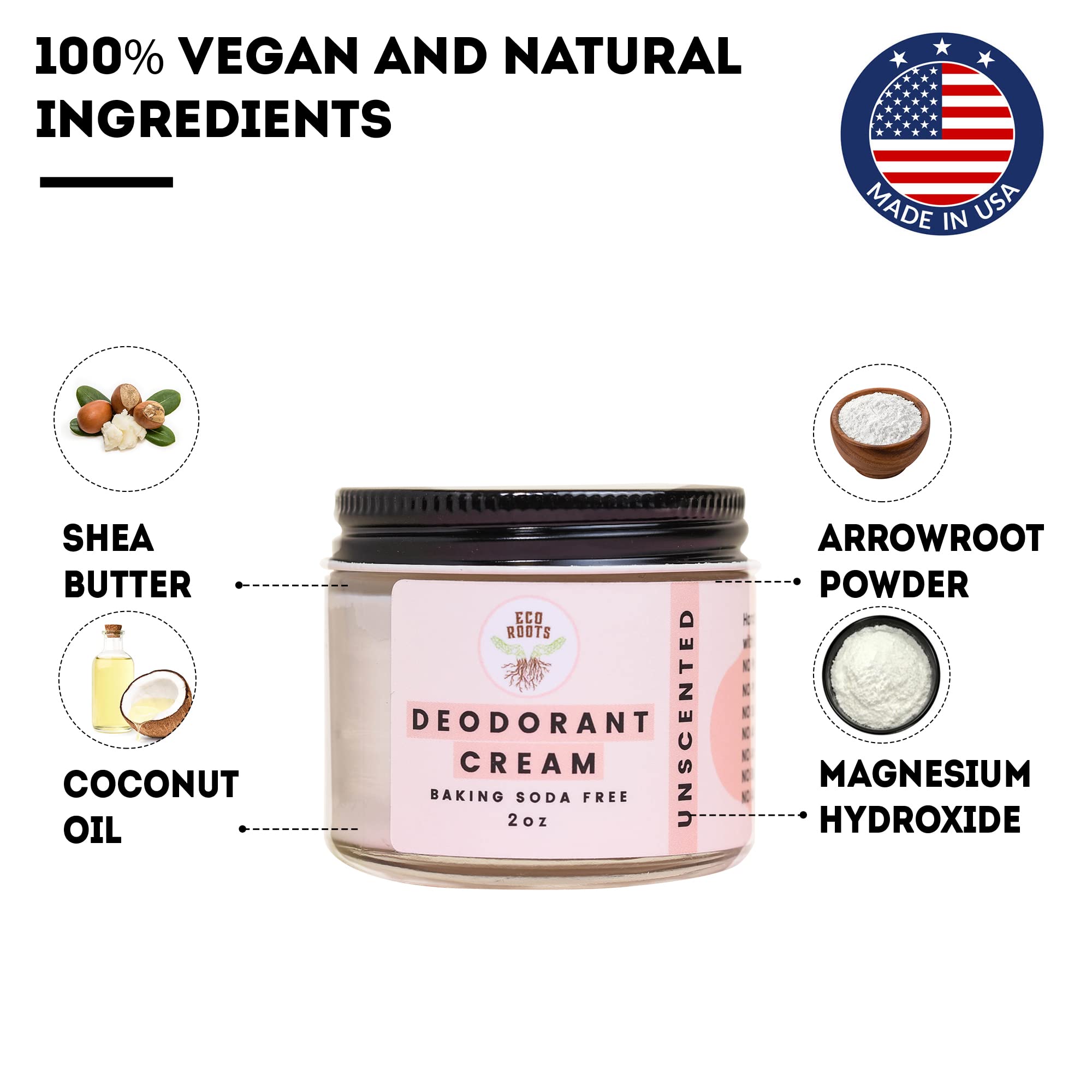 EcoRoots label closeup highlighting ingredient transparency and vegan formulation benefit